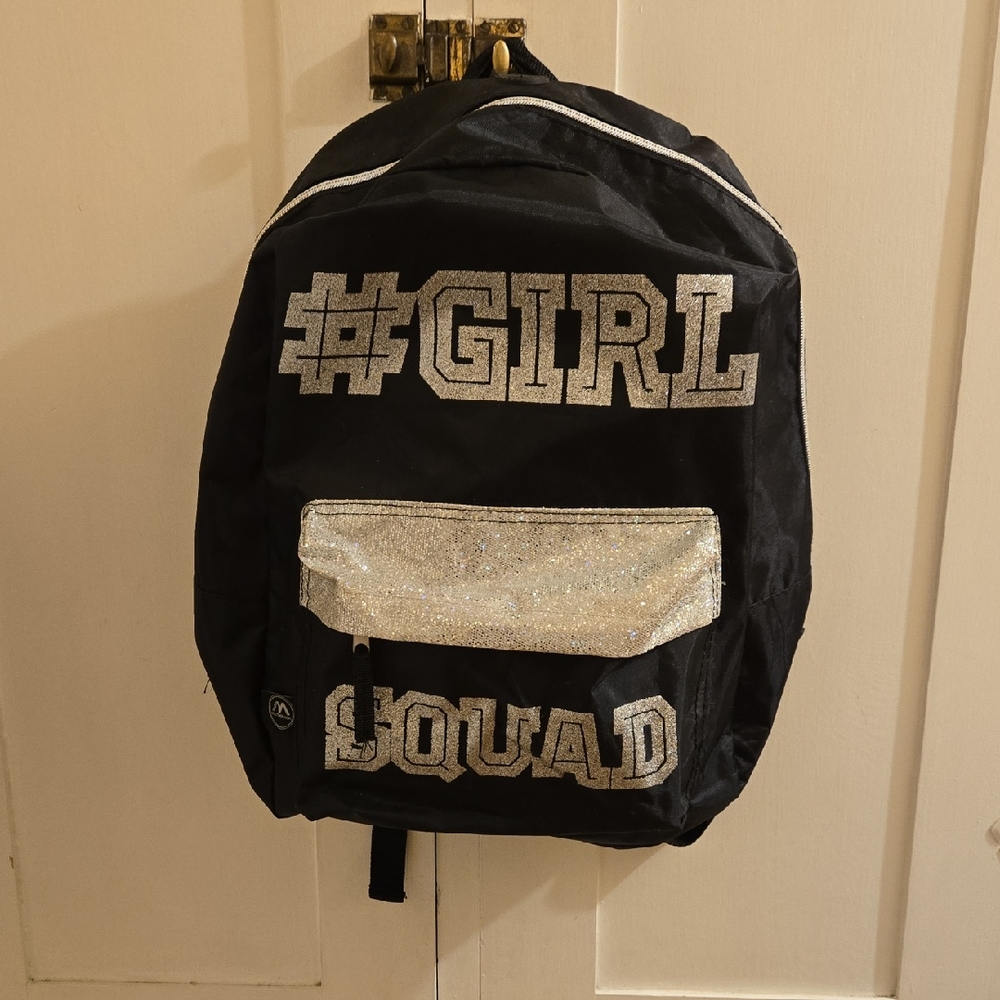 Metropack #Girl Squad black and sikver backpack